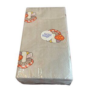 Wild Sage Spotted Mushroom Paper Guest Towels Napkins Mid Century Modern NWT 32